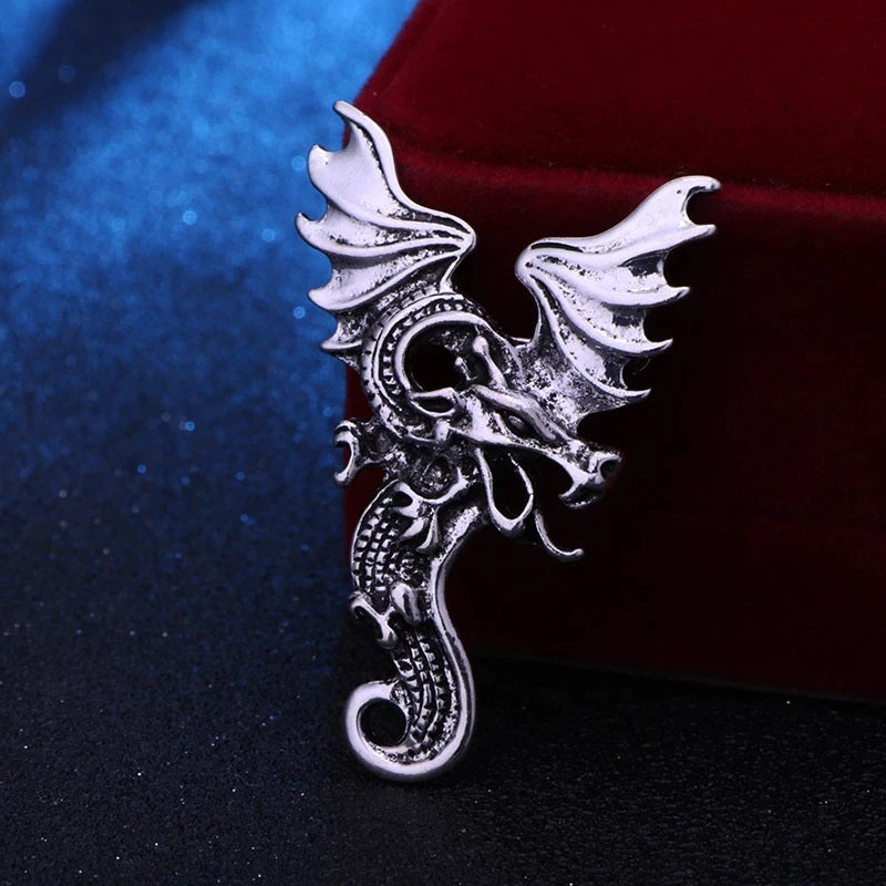Brosa Dragon Wings - Silver