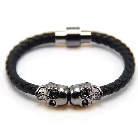 Bratara Skulls Gray