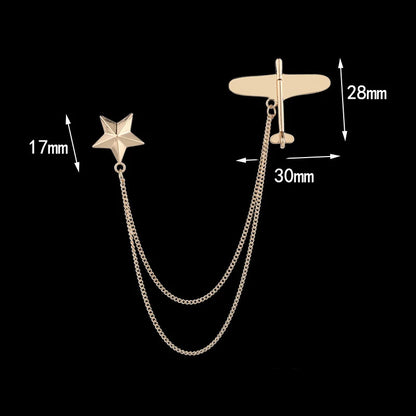 Pin Plane Star - Gold