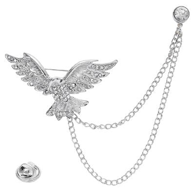 Brosa Crystal Eagle - Silver