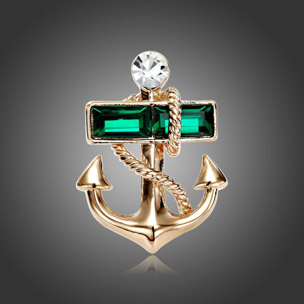 Brosa Crystal Anchor - Green