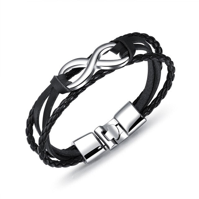 Bratara Black Rope Infinity