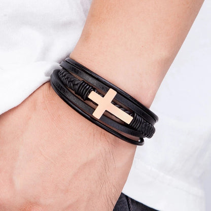 Bratara Cross - Gold