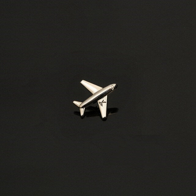Pin Plane Double - Silver